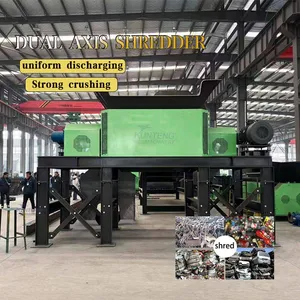 Heavy Duty Double Shaft Filter Cartridge Shredder Industrial Waste Filter Core Crushing Recycling Processing Equipment EPC thumbnail-1