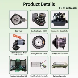 Self Propelled Remote Controlled Fertilizer Spreader Machine 500L Organic Compost Manure Spreading Equipment thumbnail-5