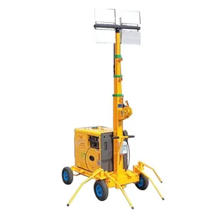 Low Noise Diesel Generator Powered Mobile Outdoor Light Tower thumbnail-2