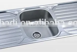 Double Drainboard Kitchen Sink HD15050S thumbnail-2