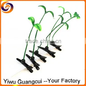 Hot Sale Growing Grass Hair Doll Green Plant Flower Hair Pin Jewelry thumbnail-1
