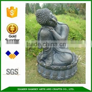 19"H Garden Statuary Resting Buddha thumbnail-1