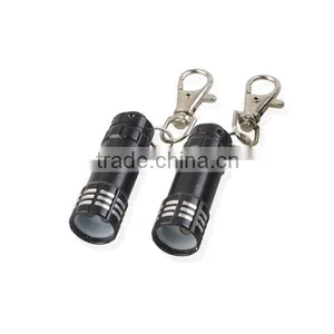 Factory Price Metal Aluminum LED Key Chain Mini Flashlight Keychain Light Torch LED Keyring thumbnail-2