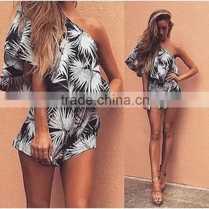 New Fashion Women Holiday Apparel Jumpsuit Printing Palysuit Summer Beach Party Dress Clothing Quality Choice thumbnail-1
