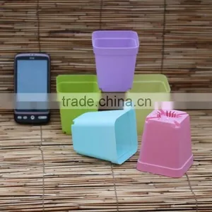PP Cheap Square Flower Pots With Tray thumbnail-3