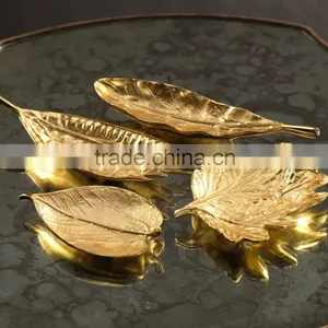 Aluminum Leaf Gold Tray thumbnail-1