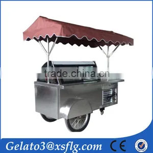European Quality, Chinese Price Steaming Cart Hand Push Ice Cream Cart Portable Carts thumbnail-1