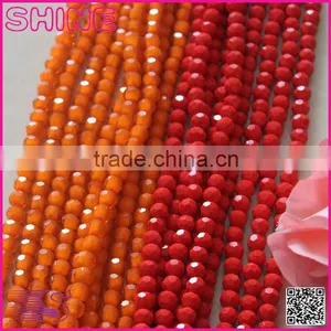 Wholesale Factory Price General Colorful Loose Beads 4mm 6mm 8mm Faceted Roundelle Glass Crystal Beads thumbnail-1