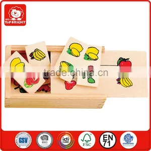 Clastic China Factory Toys 28 Pcs Fancy Toy in Storage Wood Box Enlightenment Early Education Children Domino Game thumbnail-4