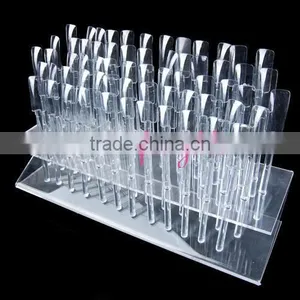 Good Quality Acrylic Nail Tools Acrylic Holes Clear Nail Tips Display 64 thumbnail-1