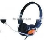 Wired Black Colour Computer Headset for pc thumbnail-1