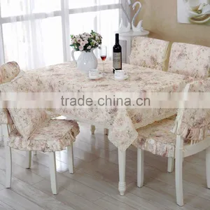 100% Polyester TC CVC WATER RESIST Flower Design Printed Table Cloth thumbnail-4