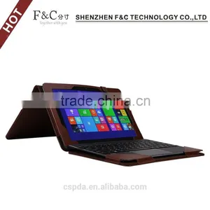 Premium Crazy Horse Leather 10.1 Inch Tablet Cover Case for Asus Transformer Book T100 thumbnail-4