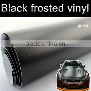 Factory Wholesale Hot Selling Black Frosted Vinyl With Air Free Bubbles, Frosted Car Vinyl Sticker thumbnail-1