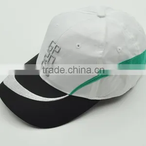 Top Quality Popular Unisex Promotional Custom Silver 3D Embroidery Brimless Monogrammed Baseball Hat thumbnail-6