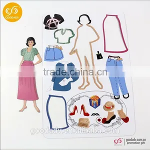2016 New Products Magnetic Jigsaw Puzzle 27*19cm Fashion Girls Dress up Games thumbnail-4