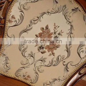 Originals Classic Carved Fabric Wood Dining Chairs for Restaurant thumbnail-3