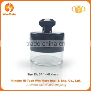 Cosmetic Packaging Transparent Case Plastic Round Powder Box thumbnail-1