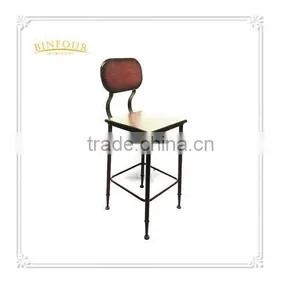 Hot Selling Cheap Metal Indoor Chair ,wood Highchair thumbnail-1