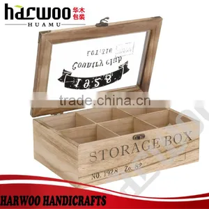Glossy Varnish With Golden Closure Wooden Tea Storage Box,12 Compartments Tea Box thumbnail-2