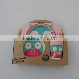 Eco Bamboo Fiber Kids Dinnerware Sets thumbnail-5