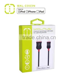 1.2m Mfi Cable for Iphone 6 and Devices With 8 Pin Connecor Wiht Retail Package thumbnail-1