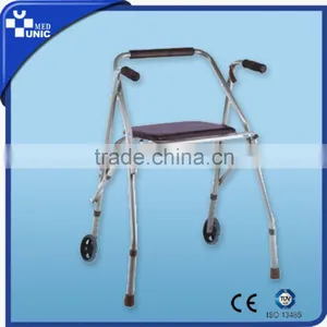 Aluminum One Button Folding for Elderly Walker thumbnail-3