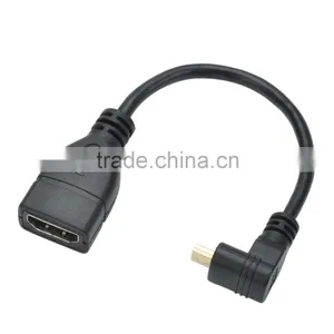 CHEERLINK Micro HDMI Male to HDMI Female Cable - Black (16.2cm) thumbnail-1
