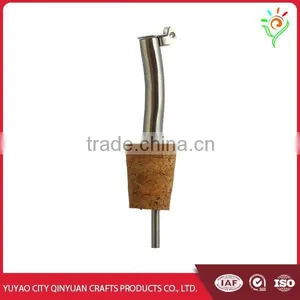 Free Flow Stainless Wine/bottle Pourer With Tiny Cap thumbnail-3