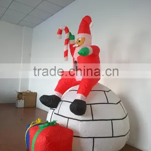 DJ-XT-42 Inflatable Funny Christmas Farther Santa Claus in Fairyland Festival Carols thumbnail-3