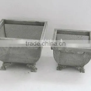 110199WE-Metal Mesh Storage Basket Bowl thumbnail-1