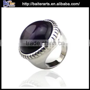 Popular Titanium Black Stone Ring, Antique Gemstone Ring With Black Stone thumbnail-5