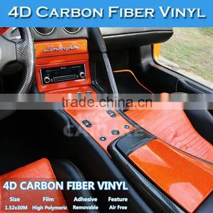 SINO 4D Black Carbon Fiber Decorative Motor Sticker /Carbon Fiber Foil 1.52x30M thumbnail-6