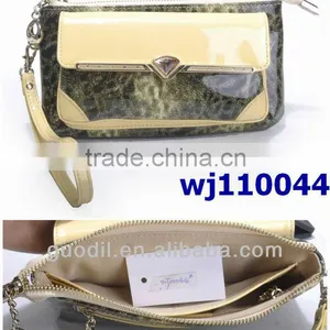 Promotional Handbag Fashion Design Leopard Printed With Patent Leather Ladies Wallet 2014 Woman Clutch thumbnail-1