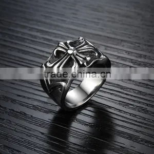 Cross Finger Ring Biker Style Ring thumbnail-6