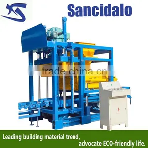 Concrete Block Making Machine QT4-25 Small Type!!! Semi-automatic Block Machine thumbnail-1