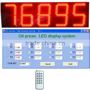 LED Petrol Price Sign Gas Station Price Sign Oil Price Red Color 12inch thumbnail-1