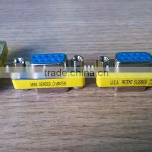 Computer Mini Gender Charging D-sub 9p Female to 9p Female Adapter Converter thumbnail-1