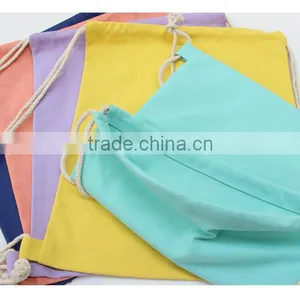 Colorful Canvas Drawstring Travel Bag School Bag thumbnail-4