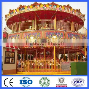 Amusement Playground Kiddy Carousel 36 Seats Double Deck Carousel thumbnail-3