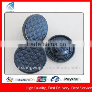 YX4513 Custom Made Embossed Metal Black Shank Buttons thumbnail-1