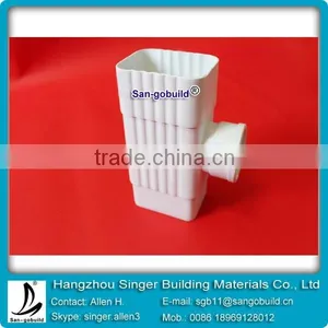 5.2 Inch Double Wall Water Collector Downspout Equal Tee Joint thumbnail-1