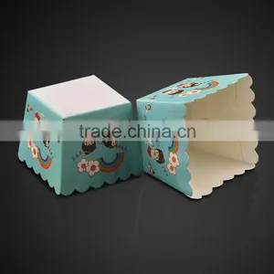 XFB20 BAKEST Small Square Lovely Pattern Muffin Cake Paper Cup New Baking Cake Cup thumbnail-5