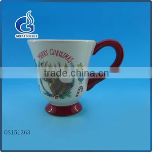 Hand Paineted Christmas Decorative Ceramic Coffee Mugs With Plate thumbnail-3