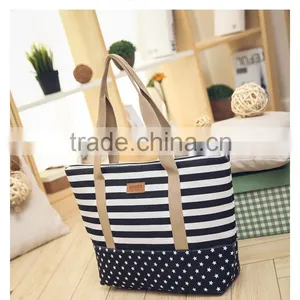 Fashion Style Foldable Tote Bag 2016 Beach Bags Canvas thumbnail-3