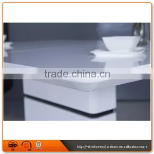 White High Gloss Wooden Dining Table Designs thumbnail-6