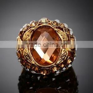 Gemstone Ring Design Champagne Color Ring thumbnail-1