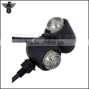 Smoke Lens Aluminum LED Winker Light Custom Motorcycle Turn Signals thumbnail-1
