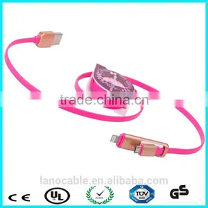 Multicolor 2 in 1 Retractable Usb Cable thumbnail-6