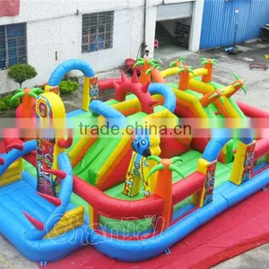 Tiki Island Inflatable Playground Obstacle Fun City for Sale thumbnail-2